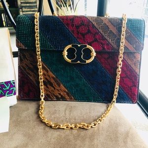 Tory Burch Gemini link chain snake shoulder bag